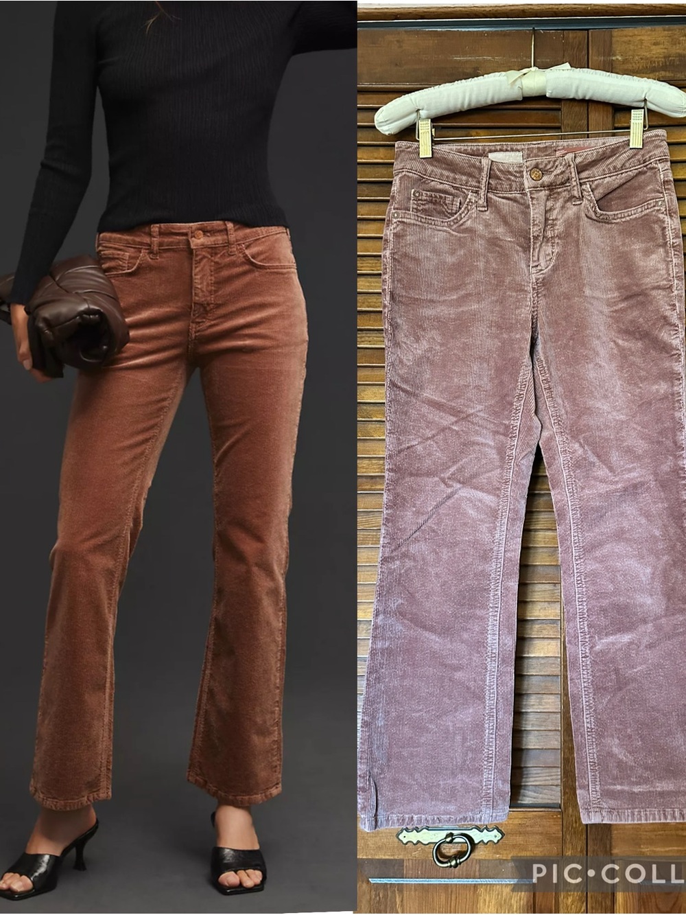 Pilcro for Anthropologie Yaya Mid-rise Crop Flare Corduroy Jeans size 26